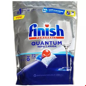 قرص ظرفشویی فینیش مدل Quantum بسته 72 عددی