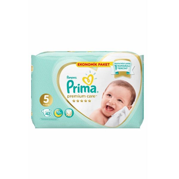 پوشک بچه پریما سایز 5 مدل premium care