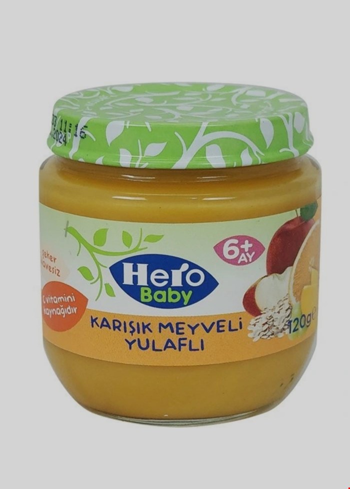 پوره‌ میوه‌ هروبیبی مخلوط میوه و جودوسر 120 گرم
