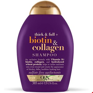 شامپو بیوتین و کلاژن او جی ایکس OGX ا OGX Thick & Full Biotin & Collagen Shampoo 385m