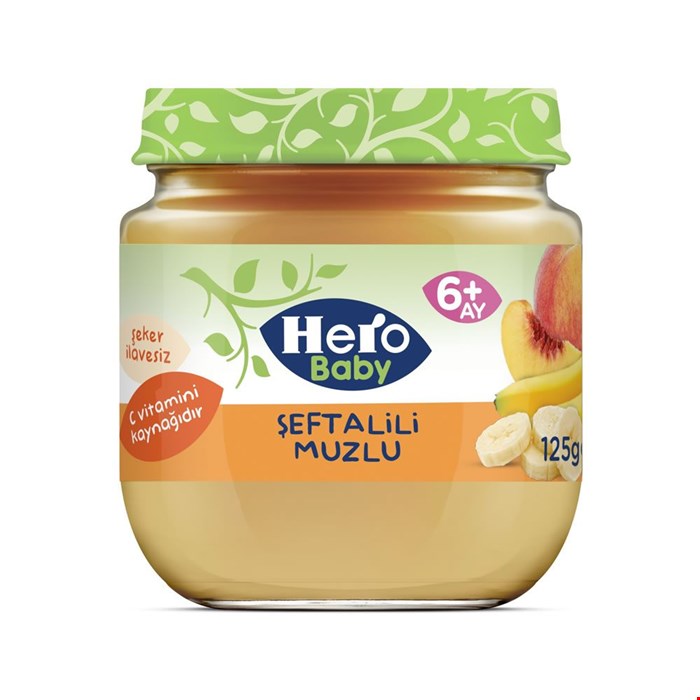 پوره هلو و موز هرو بیبی Hero Baby