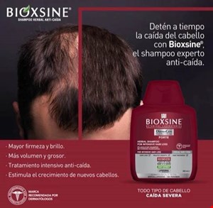 شامپو bioxسین قرمز ضد ریزش قوی مدل فورت حجم 300 میلی